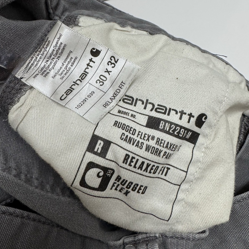 Carhartt Men's Relaxed Straight Rigby Canvas Work Pants 30x32 - Picture 6 of 7